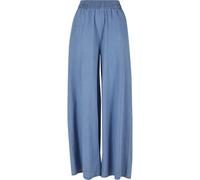 Stoffhose URBAN CLASSICS "Urban Classics Damen Ladies Light Denim Wide Leg Pants", Damen, Gr. XS, US-Größen, blau (skyblau washed), 100% Baumwolle, unifarben, relaxed fit, Hosen Stoffhose (37331707-XS