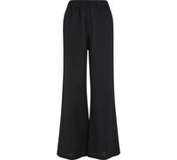 Urban Classics Damenhose TB6850 – Weite Hose, Baumwoll-Leinen-Mischung – Schwarz, Größe S
