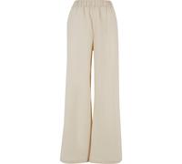 Stoffhose URBAN CLASSICS "Urban Classics Damen Ladies Linen Mixed Wide Pants", Damen, Gr. XL, US-Größen, softseagrass, 55% Leinen, 45% Baumwolle, unifarben, normal, Hosen Stoffhose (90157545-XL) softs