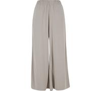 Stoffhose URBAN CLASSICS "Urban Classics Damen Ladies Modal Culotte", Damen, Gr. L, US-Größen, cloud, 77% Modal, 23% Polyester, unifarben, loose fit, Hosen Stoffhose (42257135-L) cloud