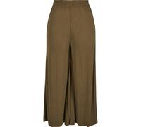 Stoffhose URBAN CLASSICS "Urban Classics Damen Ladies Modal Culotte", Damen, Gr. M, US-Größen, summerolive, 77% Modal, 23% Polyester, unifarben, loose fit, Hosen Stoffhose (34791738-M) summerolive