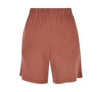 Stoffhose URBAN CLASSICS "Urban Classics Damen Ladies Modal Shorts", Damen, Gr. 4XL, US-Größen, terracotta, 77% Modal, 23% Polyester, unifarben, loose fit, Hosen Stoffhose (88190018-4XL) terracotta