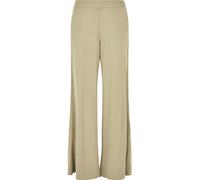 Stoffhose URBAN CLASSICS "Urban Classics Damen Ladies Modal Wide Leg Pants", Damen, Gr. L, US-Größen, khaki, 77% Modal, 23% Polyester, unifarben, loose fit, Hosen Stoffhose (87920851-L) khaki