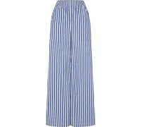 Urban Classics Damen TB6844-Ladies Striped Loose Pants Hose, White/Blue, 4XL