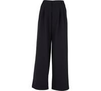 Urban Classics Ladies Ultra Wide Pleat-Front Pants in Gr. 27 in Schwarz