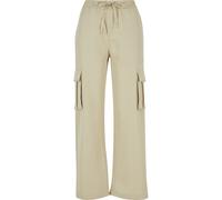 Stoffhose URBAN CLASSICS "Urban Classics Damen Ladies Vicose Straight Leg Cargo Pants", Damen, Gr. XXL, US-Größen, concrete, 68% Viskose, 32% Polyester, unifarben, loose fit, Hosen Stoffhose (50629545