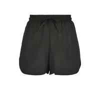 Stoffhose URBAN CLASSICS "Urban Classics Damen Ladies Viscose Resort Shorts", Damen, Gr. XS, US-Größen, schwarz, 100% Viskose, unifarben, normal, Hosen Stoffhose (31452901-XS) schwarz