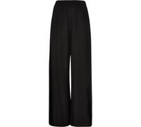 Urban Classics Ladies Wide Leg Viscose Pants in Gr. 3XL in Schwarz