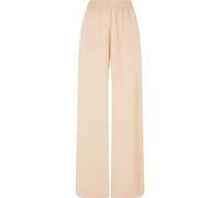 Stoffhose URBAN CLASSICS "Urban Classics Damen Ladies Wide Leg Viscose Pants", Damen, Gr. XS, US-Größen, softapricot, 100% Viskose, unifarben, loose fit, Hosen Stoffhose (49542441-XS) softapricot