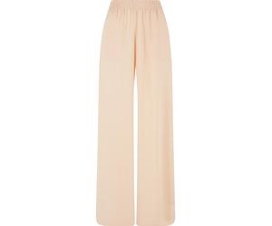 Stoffhose URBAN CLASSICS "Urban Classics Damen Ladies Wide Leg Viscose Pants", Damen, Gr. XXL, US-Größen, softapricot, 100% Viskose, unifarben, loose fit, Hosen Stoffhose (49542441-XXL) softapricot