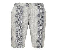 Stoffhose URBAN CLASSICS "Urban Classics Herren AOP Stretch Shorts", Herren, Gr. 32, Normalgrößen, sanftes weiß snake, 98% Baumwolle, 2% Elasthan, normal, Hosen Stoffhose (45064004-32) sanftes weiß sn