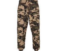 Stoffhose URBAN CLASSICS "Urban Classics Herren Basic Camo Sweatpants 2.0", Herren, Gr. XXS, US-Größen, woodcamo, 80% Baumwolle, 20% Polyester, loose fit, Hosen Stoffhose (91951300-XXS) woodcamo