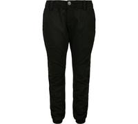 Stoffhose URBAN CLASSICS "Urban Classics Herren Boys Stretch Jogging Pants", Jungen, Gr. 158/164, Normalgrößen, schwarz, 98% Baumwolle, 2% Elasthan, unifarben, normal, Hosen Stoffhose (46331731-158)