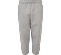 Stoffhose URBAN CLASSICS "Urban Classics Herren Boys Sweatpants", Kinder, Gr. 134/140, Normalgrößen, grau, 65% Baumwolle, 35% Polyester, unifarben, loose fit, Hosen Stoffhose (57003935-134) grau