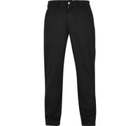 Stoffhose URBAN CLASSICS "Urban Classics Herren Classic Workwear Pants", Herren, Gr. 42, Normalgrößen, schwarz, 65% Baumwolle, 35% Polyester, unifarben, loose fit, Hosen Stoffhose (64654129-42) schwar