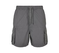 Stoffhose URBAN CLASSICS "Urban Classics Herren Short Cargo Shorts", Herren, Gr. M, US-Größen, schwarzshadow, 100% Baumwolle, unifarben, normal, Hosen Stoffhose (29694045-M) schwarzshadow