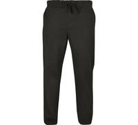 Stoffhose URBAN CLASSICS "Urban Classics Herren Straight Slit Trouser", Herren, Gr. L, US-Größen, schwarz, 98% Baumwolle, 2% Elasthan, unifarben, normal, Hosen Stoffhose (27600124-L) schwarz