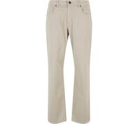 Stoffhose URBAN CLASSICS "Urban Classics Herren Stretch Twill 5 Pocket Pants", Herren, Gr. 32, Normalgrößen, softseagrass, 98% Baumwolle, 2% Elasthan, unifarben, slim fit, Hosen Stoffhose (92535936-32