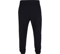 Stoffhose URBAN CLASSICS "Urban Classics Herren Ultra Heavy Sweatpants", Herren, Gr. 5XL, US-Größen, schwarz, 100% Baumwolle, unifarben, loose fit, Hosen Stoffhose (39041240-5XL) schwarz