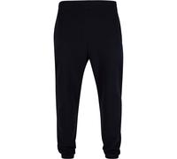 Stoffhose URBAN CLASSICS "Urban Classics Herren Ultra Heavy Sweatpants", Herren, Gr. S, US-Größen, schwarz, 100% Baumwolle, unifarben, loose fit, Hosen Stoffhose (39041240-S) schwarz