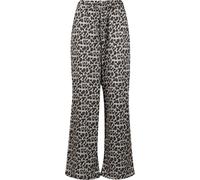 Stoffhose URBAN CLASSICS "Urban Classics Ladies Leo Resort Pants", Damen, Gr. L, US-Größen, leo, 100% Polyester, normal, Hosen Stoffhose (97249943-L) leo
