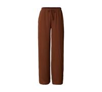 Stoffhose URBAN CLASSICS "Urban Classics Ladies Structured Wideleg Pants", Damen, Gr. 4XL, US-Größen, braun (cinnamonbraun), 85% Viskose, 15% Polyimid, unifarben, relaxed fit, Hosen Stoffhose (8469143