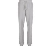 Stoffhose URBAN CLASSICS "Urban Classics Light Terry Basic Sweatpants", Damen, Gr. 3XL, US-Größen, lightasphalt, 95% Baumwolle, 5% Elasthan, unifarben, loose fit, Hosen Stoffhose (67163401-XXXL) light