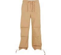 Stoffhose URBAN CLASSICS "Urban Classics Wide Poplin Pants", Herren, Gr. M, US-Größen, unionbeige, 100% Baumwolle, unifarben, relaxed fit, Hosen Stoffhose (79174365-M)