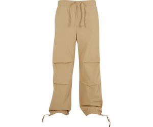 Stoffhose URBAN CLASSICS "Urban Classics Wide Poplin Pants", Herren, Gr. M, US-Größen, unionbeige, 100% Baumwolle, unifarben, relaxed fit, Hosen Stoffhose (79174365-M) unionbeige