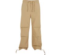 Stoffhose URBAN CLASSICS "Urban Classics Wide Poplin Pants", Herren, Gr. S, US-Größen, unionbeige, 100% Baumwolle, unifarben, relaxed fit, Hosen Stoffhose (79174365-S) unionbeige