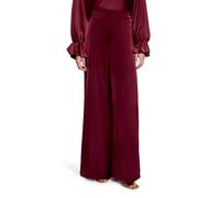 Stoffhose VERA MONT "Damen mit Taschen", Damen, Gr. 38, Normalgrößen, rot (deep dahlia), Satin, Obermaterial: 100% Polyester. Futter: 100% Polyester, weit lang, Hosen Stoffhose (54238603-38) deep dahl