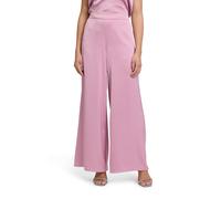 Stoffhose VERA MONT "Vera Mont Modern fit Hose mit Taschen", Damen, Gr. 40, Normalgrößen, peony blush, Satin, Obermaterial: 100% Polyester., modisch, weit lang, Hosen, Material (95929009-40) peony blu