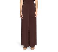 Stoffhose VERA MONT "Damen mit Taschen", Damen, Gr. 48, Normalgrößen, rostbraun, Satin, Obermaterial: 100% Polyester, weit lang, Hosen Stoffhose, Material (10275661-48) rostbraun