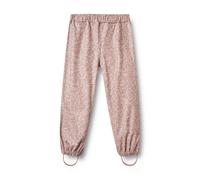 Stoffhose WHEAT "WHEAT Rainwear Olo Trousers", Jungen, Gr. 110, Normalgrößen, rosa (powder flower meadow), 55% Polyester, 45% Polyurethan, normal, Hosen Stoffhose (27041944-110) powder flower meadow