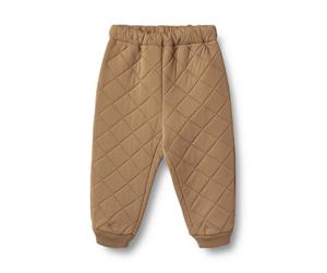 Stoffhose WHEAT "WHEAT Thermo Pants Alex", Mädchen, Gr. 74, braun (hazel), 100% Polyester (Recycelt), unifarben, normal, Hosen Stoffhose (64003418-74) hazel