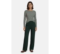 Stoffhose ZERO "Damen in 7/8 Länge", Damen, Gr. 44, Normalgrößen, grün (grün forest), Twill, Obermaterial: 96% Polyester, 4% Elasthan. Futter: 100% Polyester. Füllung:, unifarben, Basic, gerade lang, 