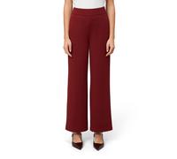 Stoffhose ZERO "Damen mit elastischem Bund 28 Inch", Damen, Gr. 36, Normalgrößen, cabernet, Twill, Obermaterial: 96% Polyester, 4% Elasthan, unifarben, figurbetont lang, Hosen Stoffhose, Plain/ohne De