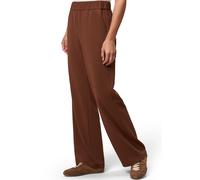 Stoffhose ZERO "Damen mit elastischem Bund 30 Inch", Damen, Gr. 42, Normalgrößen, cappuccino, Twill, Obermaterial: 96% Polyester, 4% Elasthan, unifarben, figurbetont lang, Hosen Stoffhose, Plain/ohne