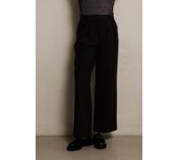 Stoffhose ZHRILL "ZHSINNA", Damen, Gr. 30, N-Gr, grau, Web, Obermaterial: 65% Polyester, 30% Viskose, 5% Elasthan, meliert, unifarben, knöchellang, Hosen Stoffhose, mit Bundfalten vorn für mehr Weite