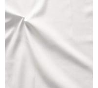 STOFFKONTOR 100% Baumwollstoff Damast Stoff uni - Meterware, Farbe Weiss - zum Nähen von Bettwäsche, Tischtücher, Servietten, Gardinen, Dekoration