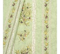 STOFFKONTOR 100% Baumwollstoff Olivenzweige Stoff - Meterware, Farbe Mint-Grün - zum Nähen von Bekleidung, Vorhängen, Tüchern, Dekorationen, uvm.