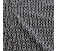 STOFFKONTOR 100% Baumwollstoff Stoff bedruckt Sternblüten - Meterware, dunkel-blau - zum Nähen von Bekleidung, Vorhängen, Bettwäsche, Dekorationen