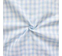 Stoffkontor 100% Baumwollstoff Stoff Züchen Vichy Karo groß - Öko-Tex Standard 100 - Meterware, Hell-Blau Weiss - zum Nähen von Bekleidung, Vorhängen, Bettwäsche, Dekorationen UVM.