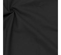 STOFFKONTOR 100% Bio Baumwollstoff Stoff - GOTS Organic Standard - Meterware, Schwarz - zum Nähen von Bekleidung, Vorhängen, Bettwäsche, Dekorationen uvm.