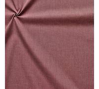 STOFFKONTOR Baumwolle Polyester wie Batist Melange Stoff - Meterware, Bordeaux - Öko-Tex - zum Nähen von Dirndl, Bettwäsche, Hemden, Blusen, Dekorationen