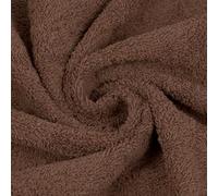 STOFFKONTOR Frottee Baumwollstoff Stoff Basic Home 2 - Öko-Tex Standard 100 - Meterware, Farbe Braun - zum Nähen von Bekleidung, Kissenbezügen, Dekorationen uvm.
