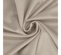 STOFFKONTOR Microfaser Samt Stoff Velvet Touch - Meterware, Farbe Grau-Beige - für leichte Polsterarbeiten, Homeaccessoires und Bekleidung