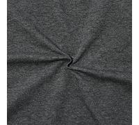 STOFFKONTOR Sweatshirt Baumwollstoff French Terry "Fashion Basic 2" Farbe Dunkel-Grau melie