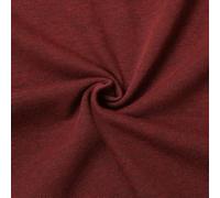 STOFFKONTOR Sweatshirtstoff Baumwollstoff Melange - Ökotex Standard 100 - Meterware, Farbe Weinrot - zum Nähen von Sweatshirts, Kuschelanzügen, Decken uvm.