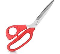 Stoffschere für Linkshänder 22 cm Schneiderschere Textil Leder Rot